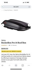 Yakima rocketbox pro for sale  Florissant