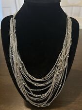 Silver layered necklace for sale  Vineland