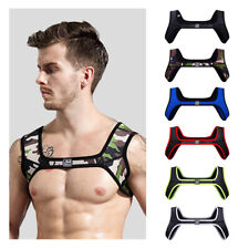 Arnês de neoprene masculino suporte esportivo protetor de ombro fantasia cosplay cinto corporal comprar usado  Enviando para Brazil