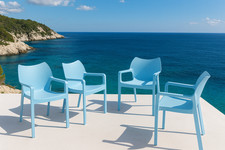 Plastic armchairs garden for sale  NORTHAMPTON