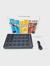 Pad Controlador MIDI Inalámbrico M-WAVE con 16 Almohadillas de Batería MPC 8 Perillas Asignables Negro segunda mano  Embacar hacia Argentina