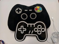 Controlador de jogo gamer placa de néon travesseiro decoração de sala decoração de festa luz noturna USB comprar usado  Enviando para Brazil