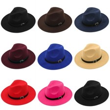Chapéu Fedora de Feltro Infantil Meninos Meninas Trilby Mistura de Lã Boné Panamá Fivela de Couro comprar usado  Enviando para Brazil
