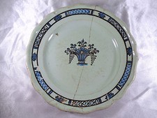Plat faience bleu d'occasion  Saint-Calais