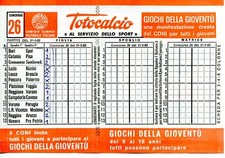 Schedina totocalcio del usato  Dueville