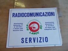 Targa cartoncino radiocomunica usato  Tradate
