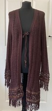 Brown jacket crochet for sale  BURTON-ON-TRENT
