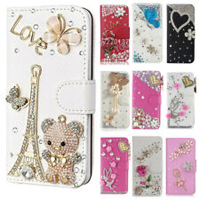Capa carteira couro ecológico magnética brilhante Bling Sparkly para ZTE P503 Optus X Start 4 comprar usado  Enviando para Brazil