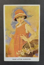 Usado, CARTÃO POSTAL ANTIGO BARRIBAL C1920 Artistique Series 2871 SEU PEQUENO SOL comprar usado  Enviando para Brazil