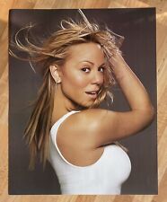 Pôster promocional Mariah Carey glitter RARO! Regata branca 28 X 22 estoque de papel pesado comprar usado  Enviando para Brazil