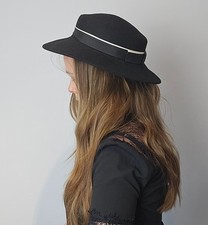 Vintage black felt for sale  ABINGDON