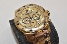 Invicta 48mm PRO DIVER relógio masculino cronógrafo de mergulho mostrador dourado folheado a ouro comprar usado  Enviando para Brazil