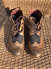 Leather tweed brogue for sale  CLEETHORPES