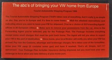 1966 volkswagen brochure for sale  Olympia