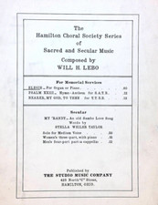Elegie sheet music for sale  Thatcher