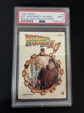 1989 Topps Back to the Future #8 Doc & Marty Mcfly RC; adesivo de filme PSA 9 comprar usado 1989 Topps Back to the Future #8 Doc & Marty Mcfly RC; adesivo de filme PSA 9 comprar usado  Enviando para Brazil