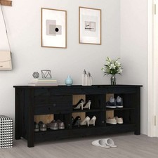 Schuhschrank schwarz 110x38x45 gebraucht kaufen  Leun
