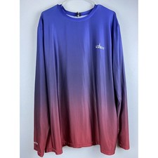 Masculino Tamanho 2XL Habit LS Fator Solar Azul Ombre Bandeira Gráfica Caiaque, Exterior, Peixe comprar usado  Enviando para Brazil