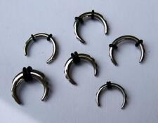  SEPTUM GERIFFELT 0-RINGE CH. STAHL DEHNSCHNECKE PIERCING OHR NASE  2 MM - 4 MM comprar usado  Enviando para Brazil