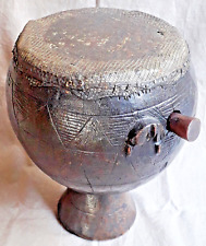 Antique Tribal LUBA Drum - Belgian CONGO comprar usado  Enviando para Brazil