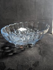 Grande tigela de frutas de vidro azul oval, guirlanda por Indiana Glass Company comprar usado  Enviando para Brazil