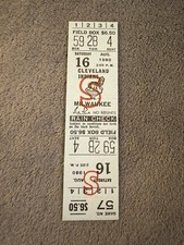 Ingresso completo Robin Yount 1000th Hit Milestone 16/08/80 Cleveland Brewers comprar usado  Enviando para Brazil