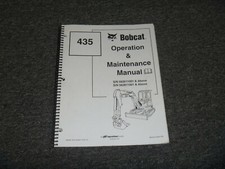 Bobcat IR Ingersoll Rand 435 Mini Escavadeira Proprietário Operador Manual de Manutenção, usado comprar usado  Enviando para Brazil