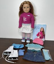 Boneca Mia American Girl Meet Book roupa de patinação patins dois em um GOTY aposentado comprar usado  Enviando para Brazil