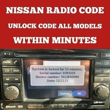 ✅NISSAN RADIO CODE Qashqai Juke Micra Almera Note Navara WITHIN MINUTES FAST✅ comprar usado  Enviando para Brazil