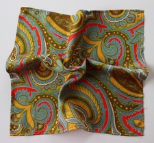Silk pocket square for sale  HEYWOOD