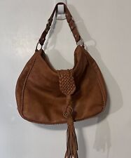 Bolsa hobo de couro Dolce Vita bolsa de ombro alça trançada borla bronzeada comprar usado  Enviando para Brazil