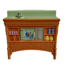 Mattel Fisher Price Loving Family pia de cozinha balcão microondas casa de bonecas 2004 comprar usado  Enviando para Brazil