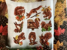 Squirrel sampler cushion for sale Squirrel sampler cushion for sale  LEICESTER