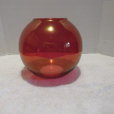 Red glass vase for sale  Hubert