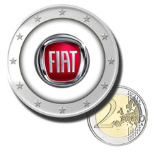 2 Euro Farbmünze "FIAT" - 2 Euro coloured coin - bankfrisch comprar usado  Enviando para Brazil