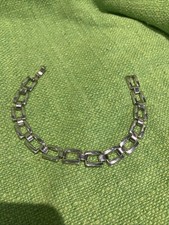 Square link silver for sale  CLECKHEATON