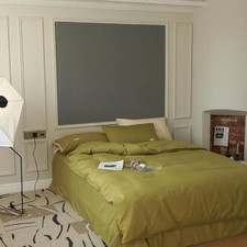 Conjunto de capa de edredom 100% algodão lavado jacquard sólido 4 peças conjunto de roupa de cama lençol comprar usado  Enviando para Brazil