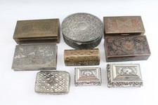 Metal boxes antique for sale  LEEDS