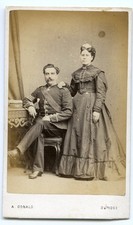 CDV UNIFORME MILITAR HOMEM SOLDADO E ESPOSA POR DONALD OF DUNDEE # 7865 comprar usado  Enviando para Brazil