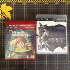 Lote 2 Ni No Kuni Wrath of the White Witch White Knight Chronicles PS3 Completo comprar usado  Enviando para Brazil