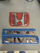 HONDA CIVIC 2022-2024 Cromado EMBLEMA LOGOTIPO BRILHANTE, ESPORTE, EMBLEMA CÍVICO PARA CONJUNTO TRASEIRO comprar usado  Enviando para Brazil