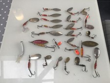 24 x Vintage Mepps Przynęty wędkarskie Spinner Przynęty Gigantyczny zabójca, długi, aglia, mepp morski, używany na sprzedaż  Wysyłka do Poland