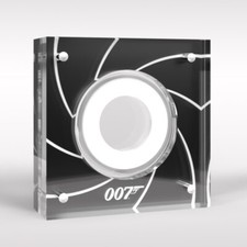 Vitrine cápsula Perspex moeda James Bond A-Z 10p, usado comprar usado  Enviando para Brazil