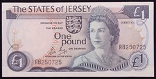 Jersey one pound for sale  LEAMINGTON SPA