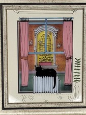 Cat painting glass for sale  Trenton