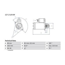 Cashback bosch starter for sale  BIRMINGHAM