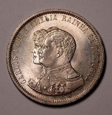 Usado, 1898 Portugal Prata 1000 Reis- Charles I Descoberta da Índia KM# 539 Unc comprar usado  Enviando para Brazil