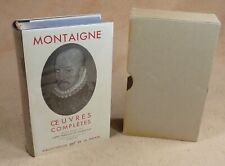 Pleiade montaigne oeuvres d'occasion  Beaurieux