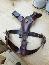 Leather staffie harness for sale  COTTINGHAM