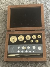 Conjunto de Peso Combinado Vintage Argila-Adams Estojo de Madeira e Caixa Farmácia Boticário comprar usado  Enviando para Brazil